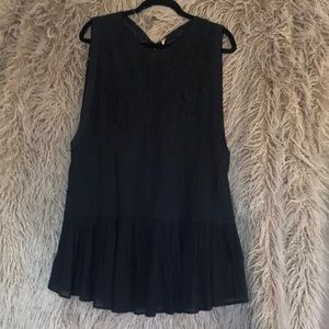Black lace tunic. Free people small